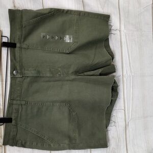 Sonoma Army Green High Rise Shorts, Size 18